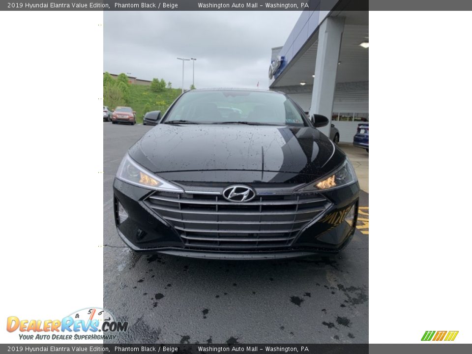 2019 Hyundai Elantra Value Edition Phantom Black / Beige Photo #8