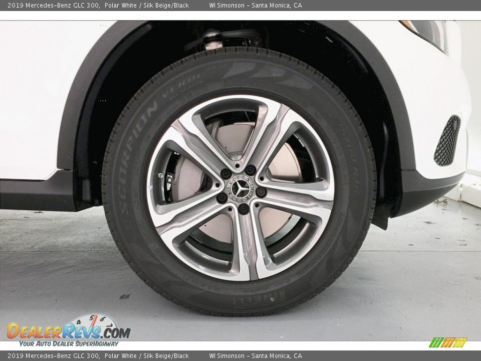 2019 Mercedes-Benz GLC 300 Polar White / Silk Beige/Black Photo #9
