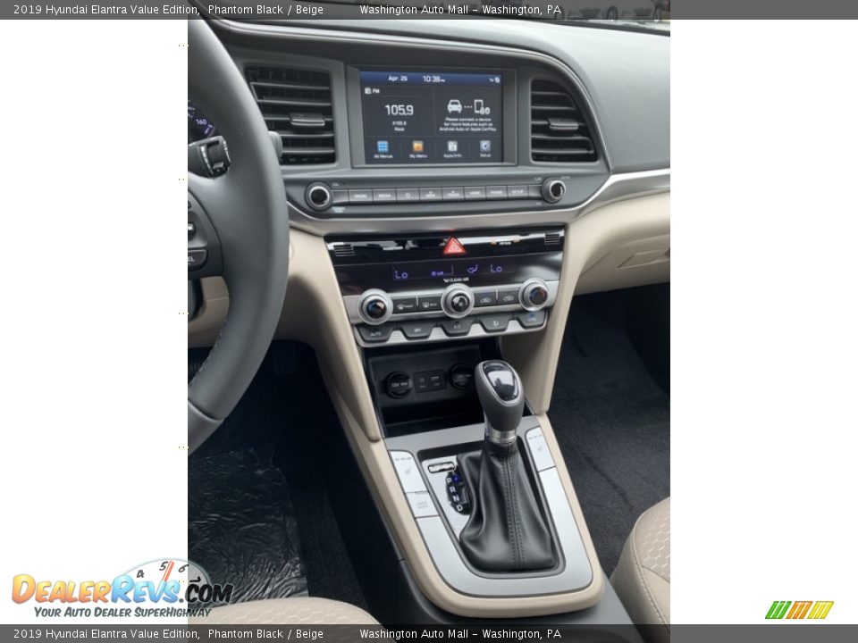 2019 Hyundai Elantra Value Edition Phantom Black / Beige Photo #31