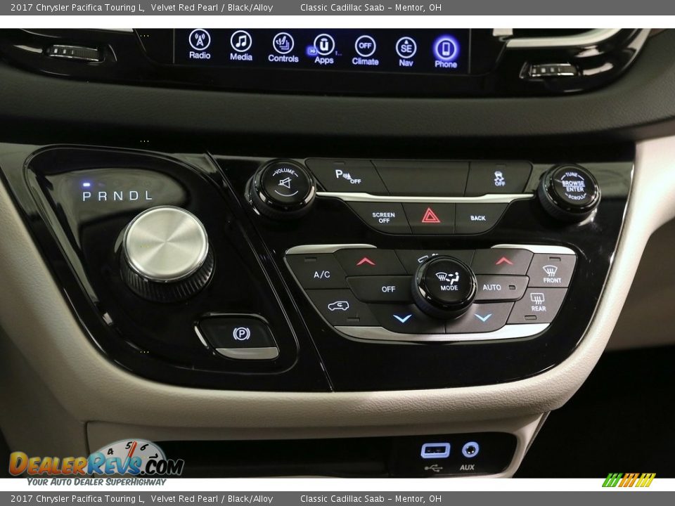 2017 Chrysler Pacifica Touring L Velvet Red Pearl / Black/Alloy Photo #17