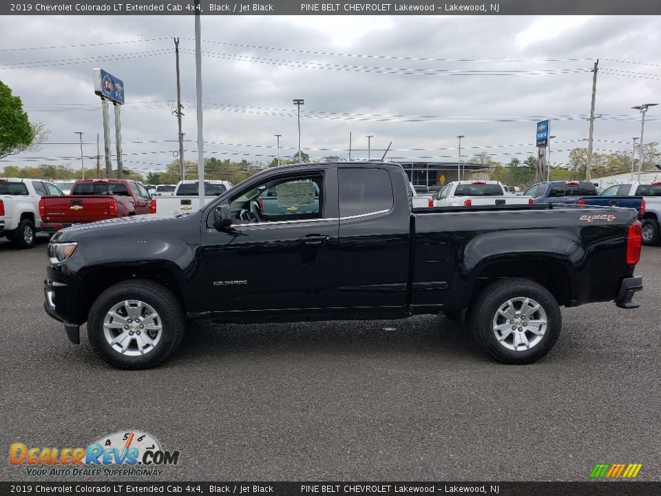 2019 Chevrolet Colorado LT Extended Cab 4x4 Black / Jet Black Photo #3