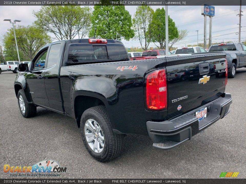 2019 Chevrolet Colorado LT Extended Cab 4x4 Black / Jet Black Photo #4