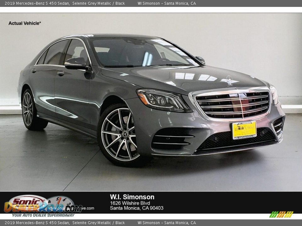 2019 Mercedes-Benz S 450 Sedan Selenite Grey Metallic / Black Photo #1