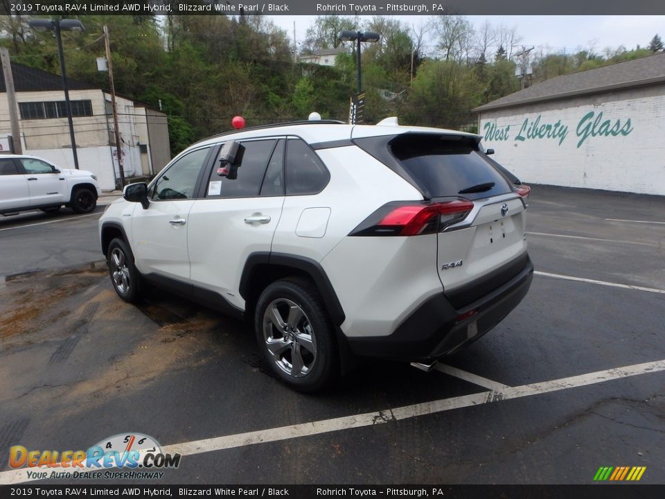 2019 Toyota RAV4 Limited AWD Hybrid Blizzard White Pearl / Black Photo #3