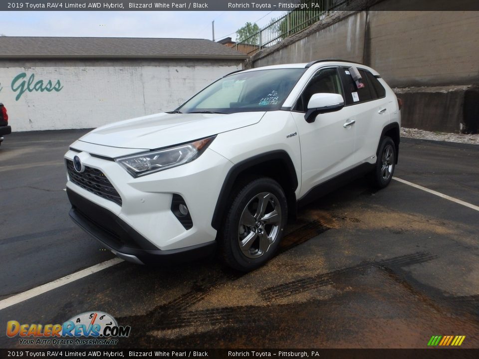 Blizzard White Pearl 2019 Toyota RAV4 Limited AWD Hybrid Photo #4