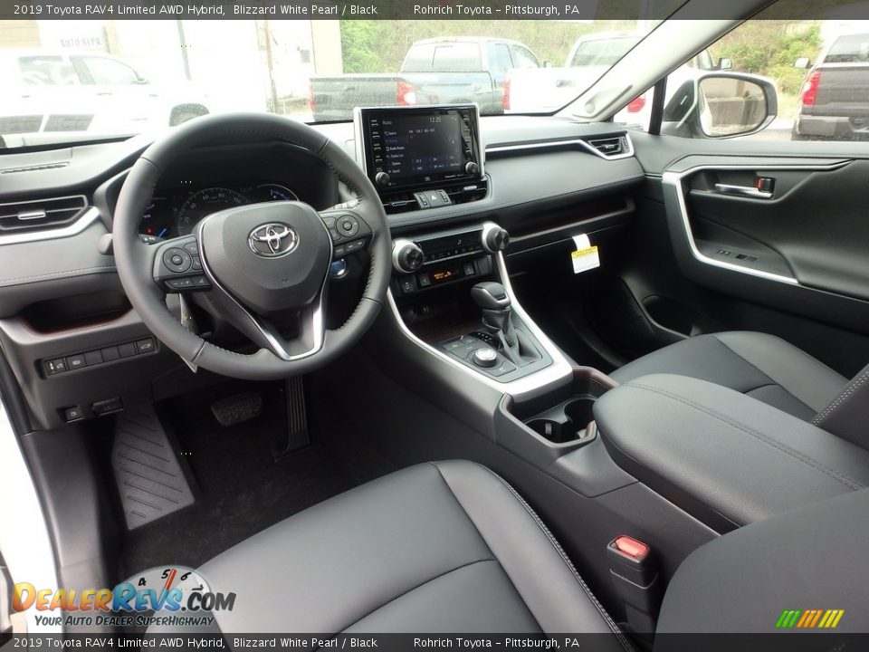 Black Interior - 2019 Toyota RAV4 Limited AWD Hybrid Photo #8