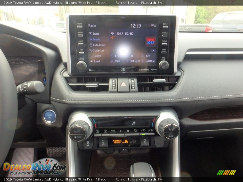 2019 Toyota RAV4 Limited AWD Hybrid Blizzard White Pearl / Black Photo #12