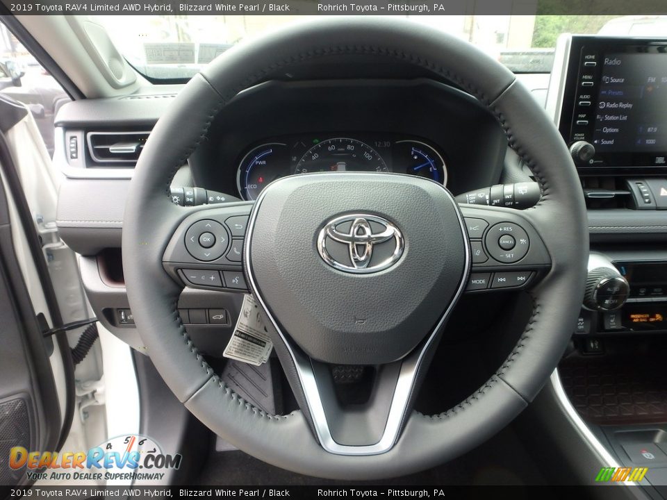 2019 Toyota RAV4 Limited AWD Hybrid Steering Wheel Photo #13