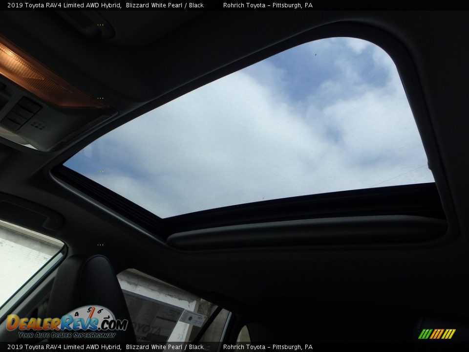 2019 Toyota RAV4 Limited AWD Hybrid Blizzard White Pearl / Black Photo #14