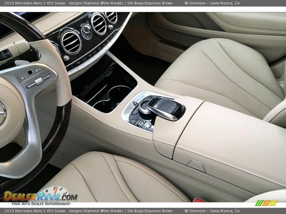 2019 Mercedes-Benz S 450 Sedan designo Diamond White Metallic / Silk Beige/Espresso Brown Photo #7