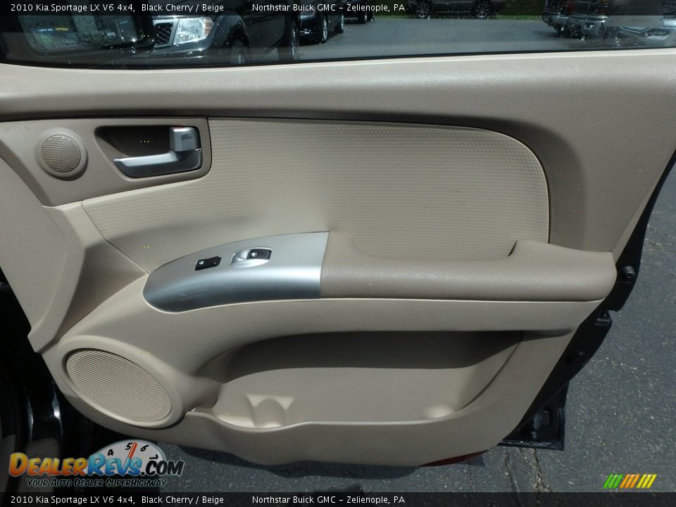 2010 Kia Sportage LX V6 4x4 Black Cherry / Beige Photo #7