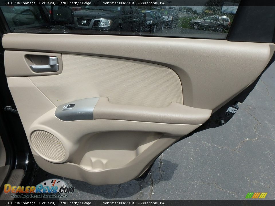 2010 Kia Sportage LX V6 4x4 Black Cherry / Beige Photo #8
