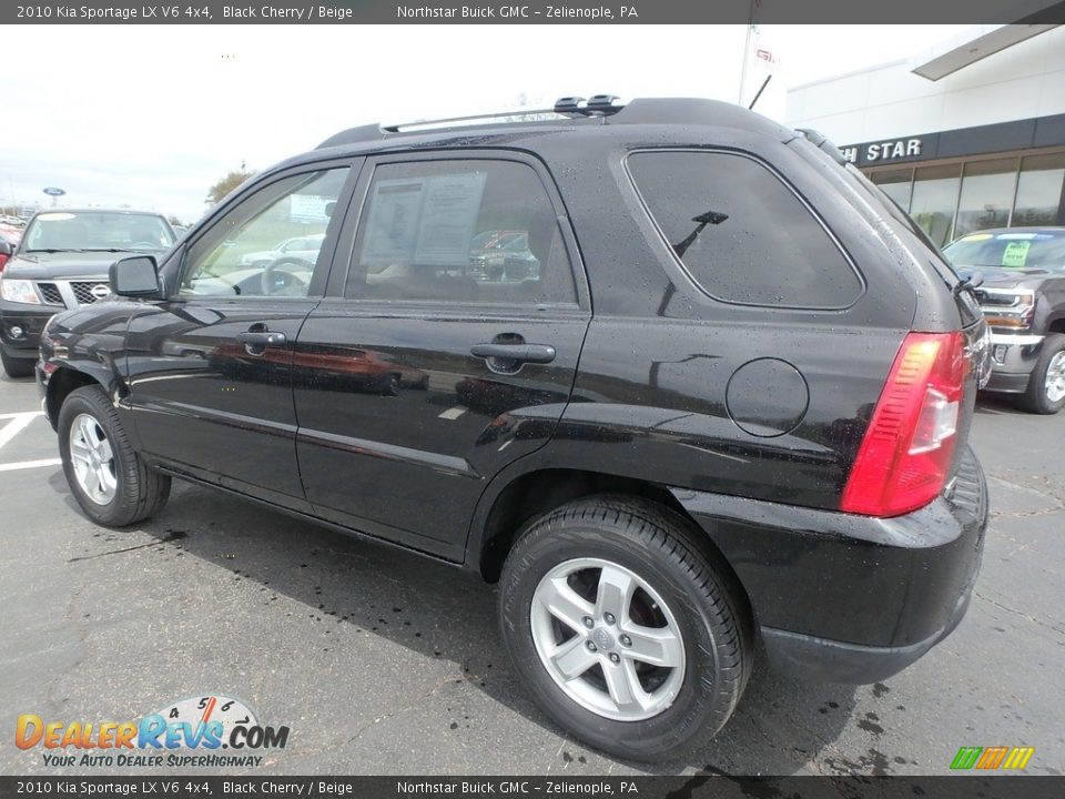 2010 Kia Sportage LX V6 4x4 Black Cherry / Beige Photo #12