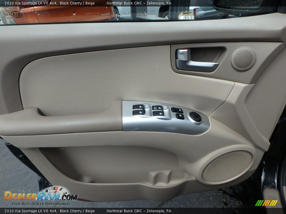 2010 Kia Sportage LX V6 4x4 Black Cherry / Beige Photo #19