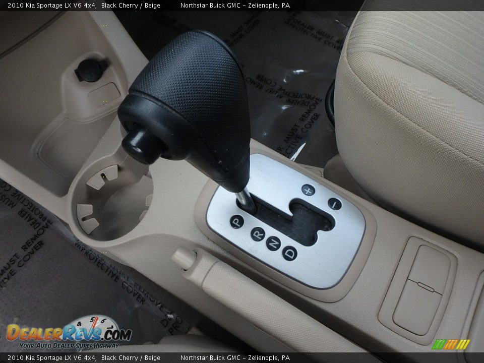 2010 Kia Sportage LX V6 4x4 Black Cherry / Beige Photo #24