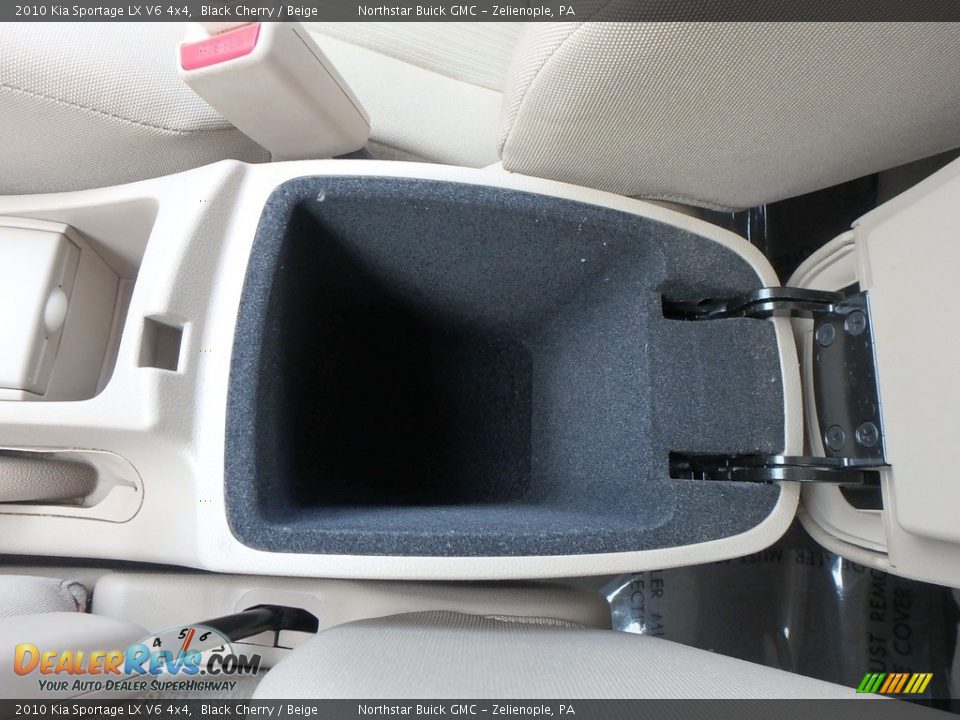 2010 Kia Sportage LX V6 4x4 Black Cherry / Beige Photo #27