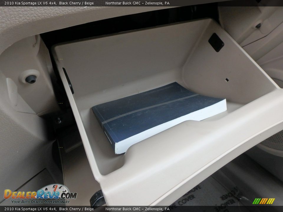 2010 Kia Sportage LX V6 4x4 Black Cherry / Beige Photo #28