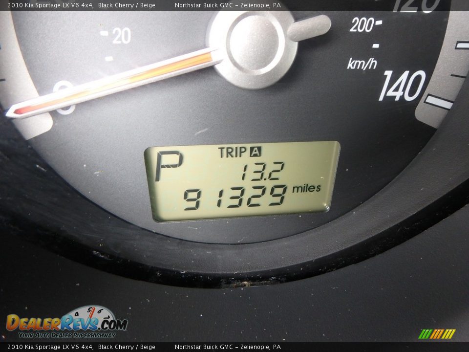 2010 Kia Sportage LX V6 4x4 Black Cherry / Beige Photo #30