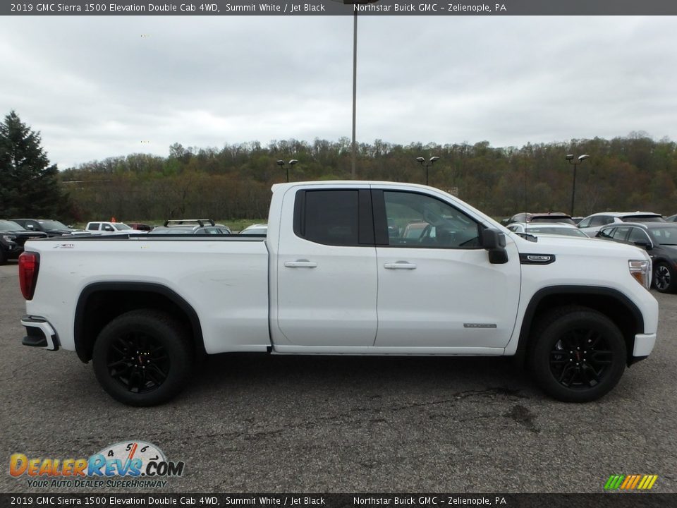 Summit White 2019 GMC Sierra 1500 Elevation Double Cab 4WD Photo #4