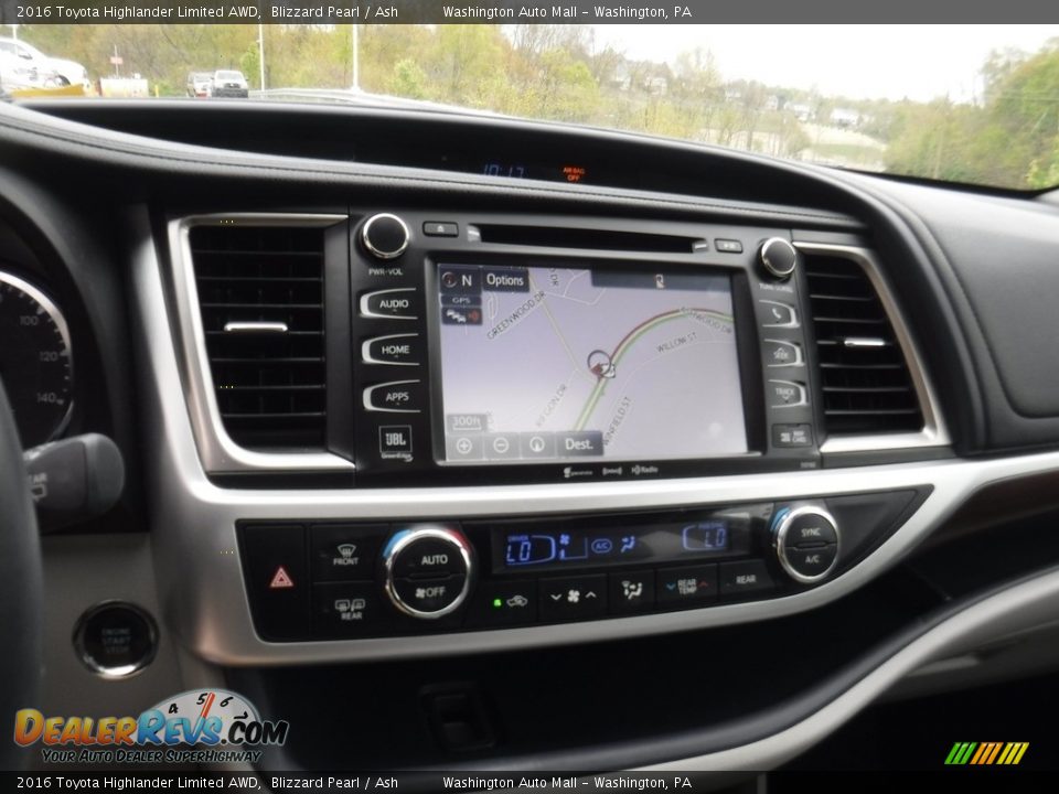 2016 Toyota Highlander Limited AWD Blizzard Pearl / Ash Photo #20
