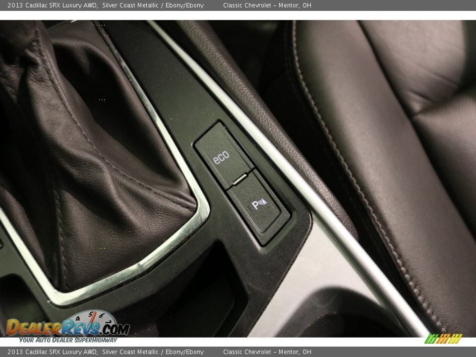 2013 Cadillac SRX Luxury AWD Silver Coast Metallic / Ebony/Ebony Photo #16
