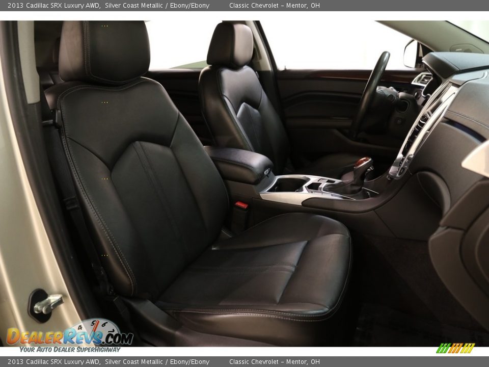 2013 Cadillac SRX Luxury AWD Silver Coast Metallic / Ebony/Ebony Photo #17