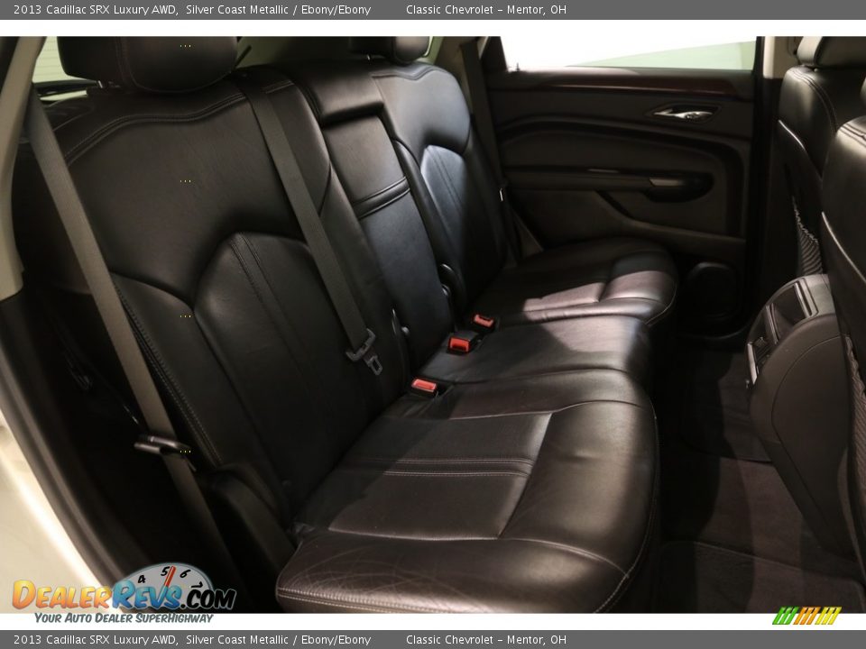 2013 Cadillac SRX Luxury AWD Silver Coast Metallic / Ebony/Ebony Photo #18