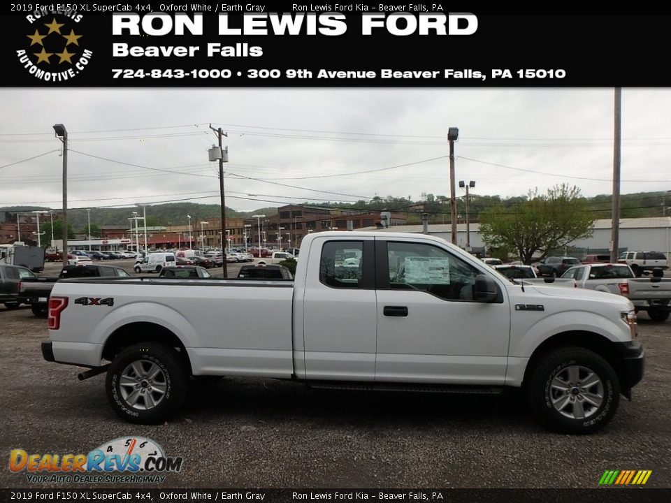 2019 Ford F150 XL SuperCab 4x4 Oxford White / Earth Gray Photo #1