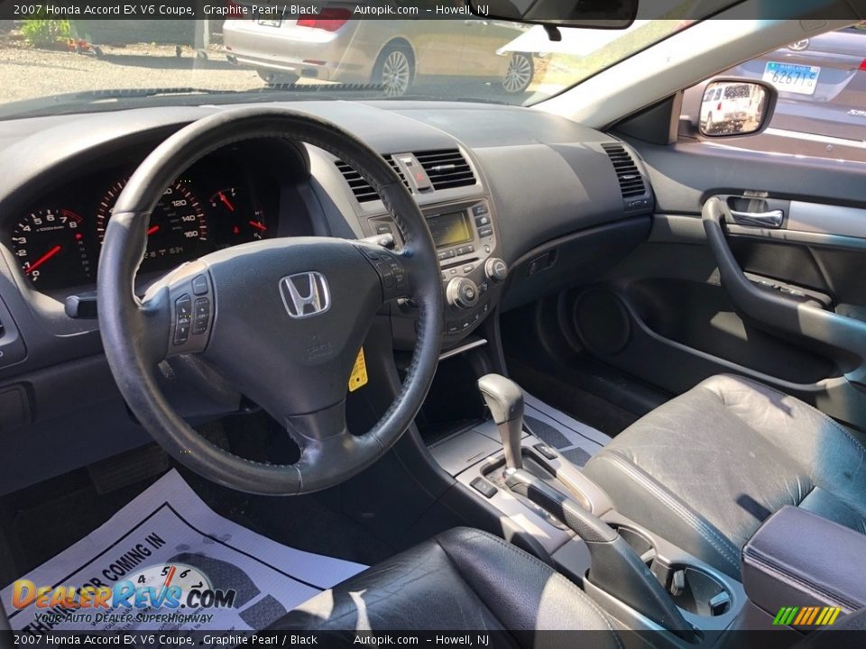 2007 Honda Accord EX V6 Coupe Graphite Pearl / Black Photo #9