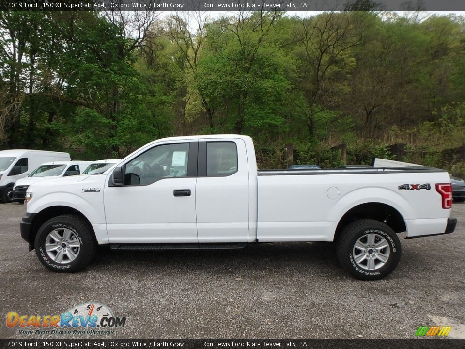 2019 Ford F150 XL SuperCab 4x4 Oxford White / Earth Gray Photo #6