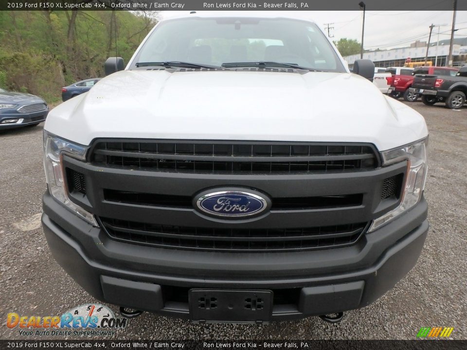 2019 Ford F150 XL SuperCab 4x4 Oxford White / Earth Gray Photo #8