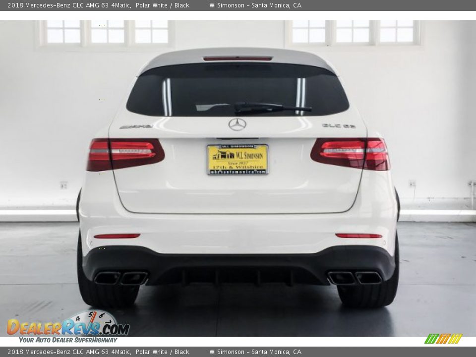 2018 Mercedes-Benz GLC AMG 63 4Matic Polar White / Black Photo #3