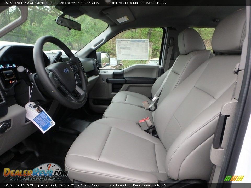 2019 Ford F150 XL SuperCab 4x4 Oxford White / Earth Gray Photo #11