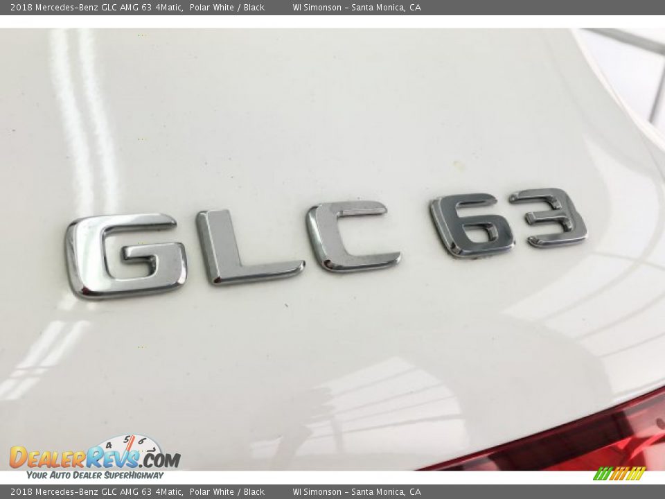 2018 Mercedes-Benz GLC AMG 63 4Matic Polar White / Black Photo #7