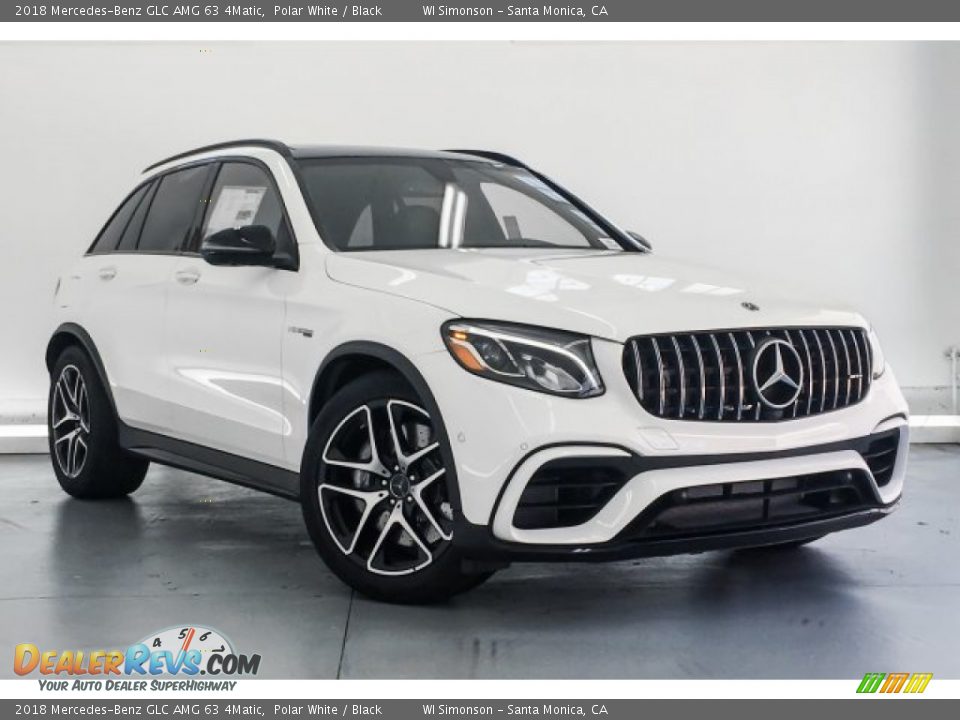 2018 Mercedes-Benz GLC AMG 63 4Matic Polar White / Black Photo #12