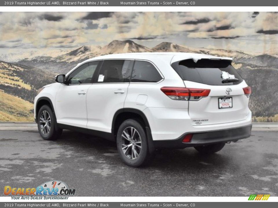 2019 Toyota Highlander LE AWD Blizzard Pearl White / Black Photo #3