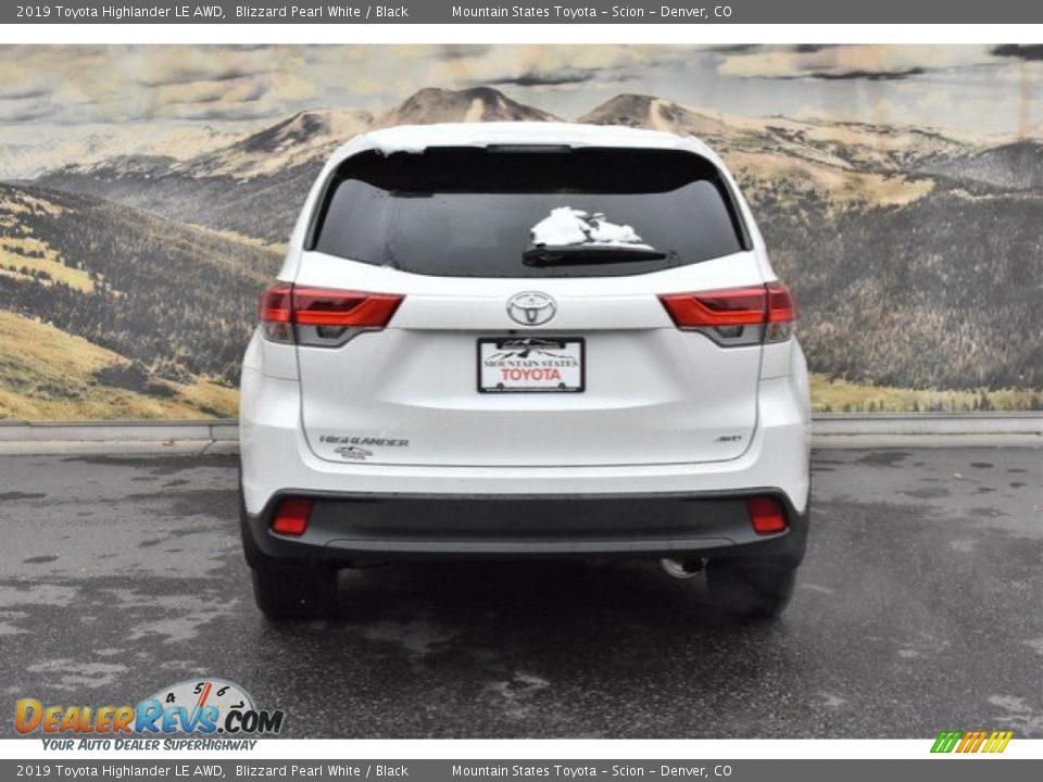 2019 Toyota Highlander LE AWD Blizzard Pearl White / Black Photo #4