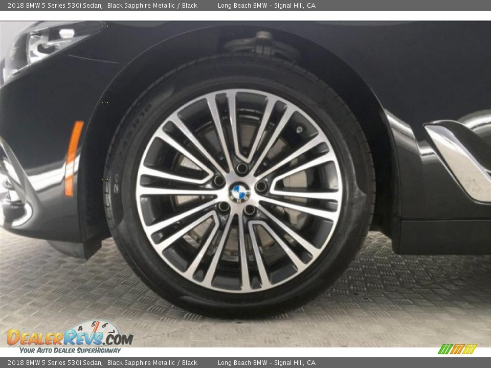 2018 BMW 5 Series 530i Sedan Black Sapphire Metallic / Black Photo #8