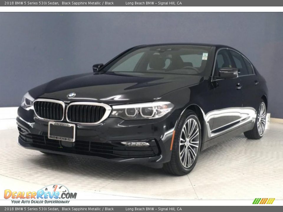 2018 BMW 5 Series 530i Sedan Black Sapphire Metallic / Black Photo #12