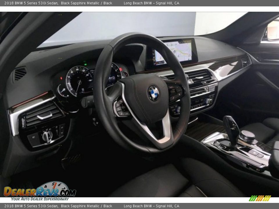 2018 BMW 5 Series 530i Sedan Black Sapphire Metallic / Black Photo #17