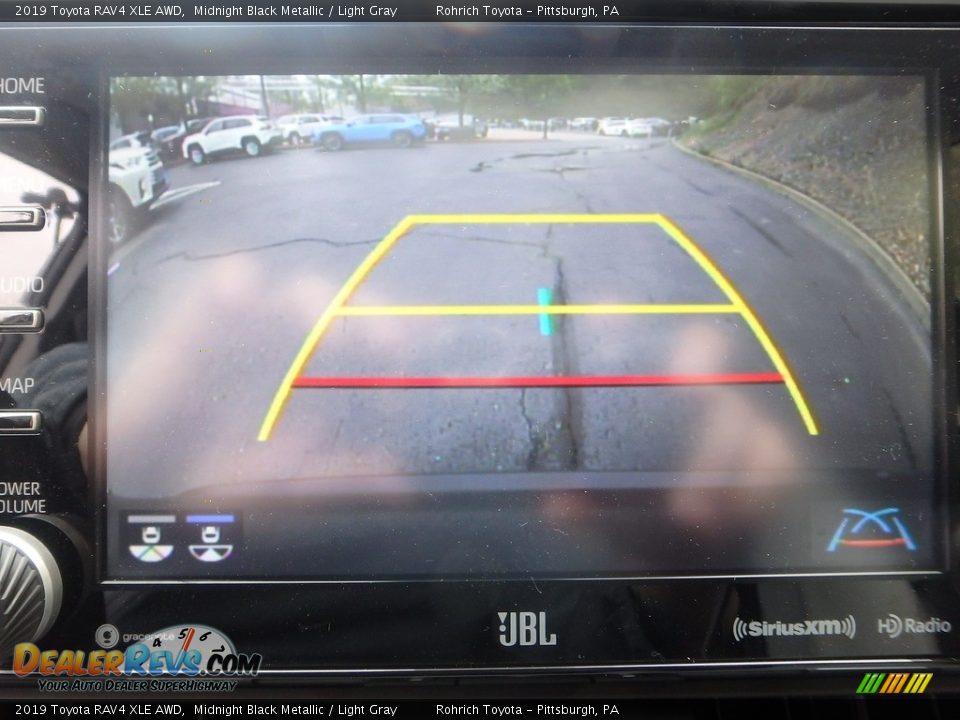 2019 Toyota RAV4 XLE AWD Midnight Black Metallic / Light Gray Photo #11