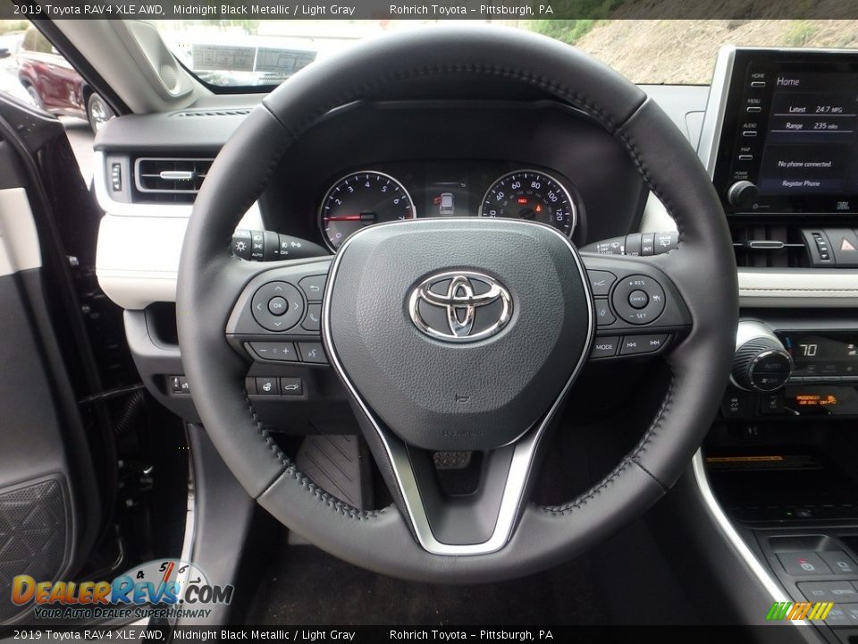 2019 Toyota RAV4 XLE AWD Steering Wheel Photo #13