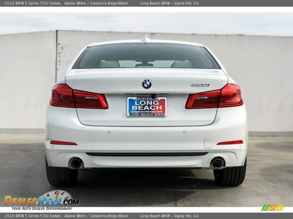 2019 BMW 5 Series 530i Sedan Alpine White / Canberra Beige/Black Photo #3