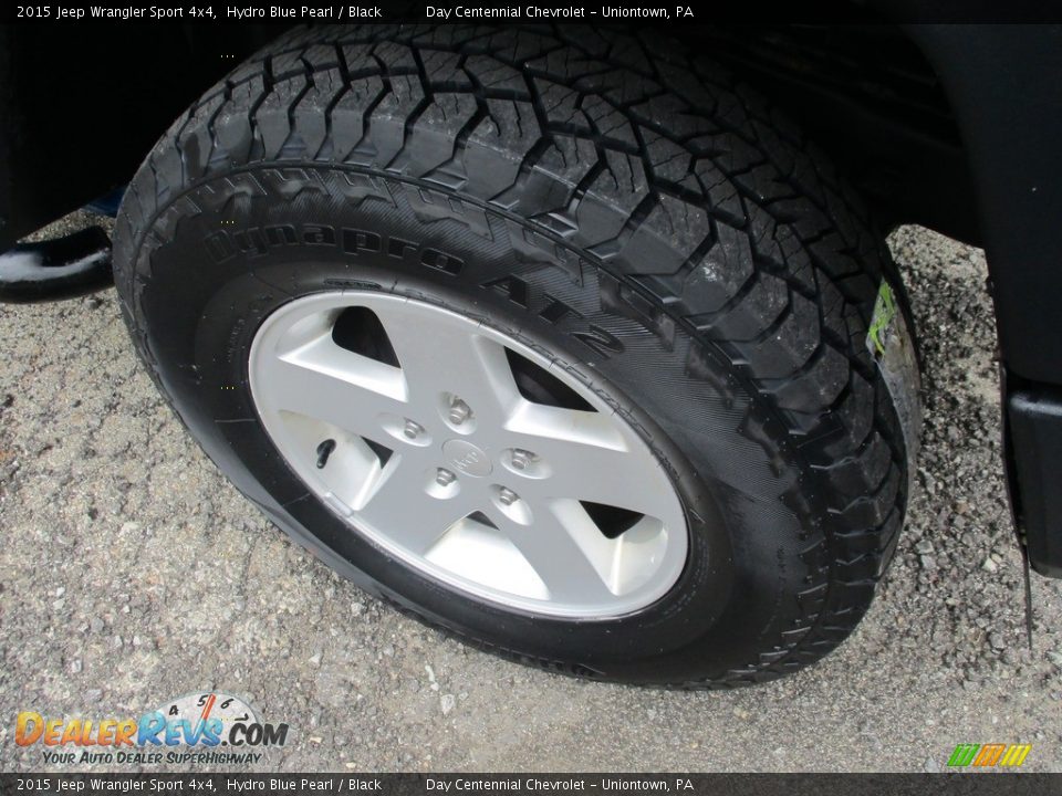 2015 Jeep Wrangler Sport 4x4 Hydro Blue Pearl / Black Photo #9