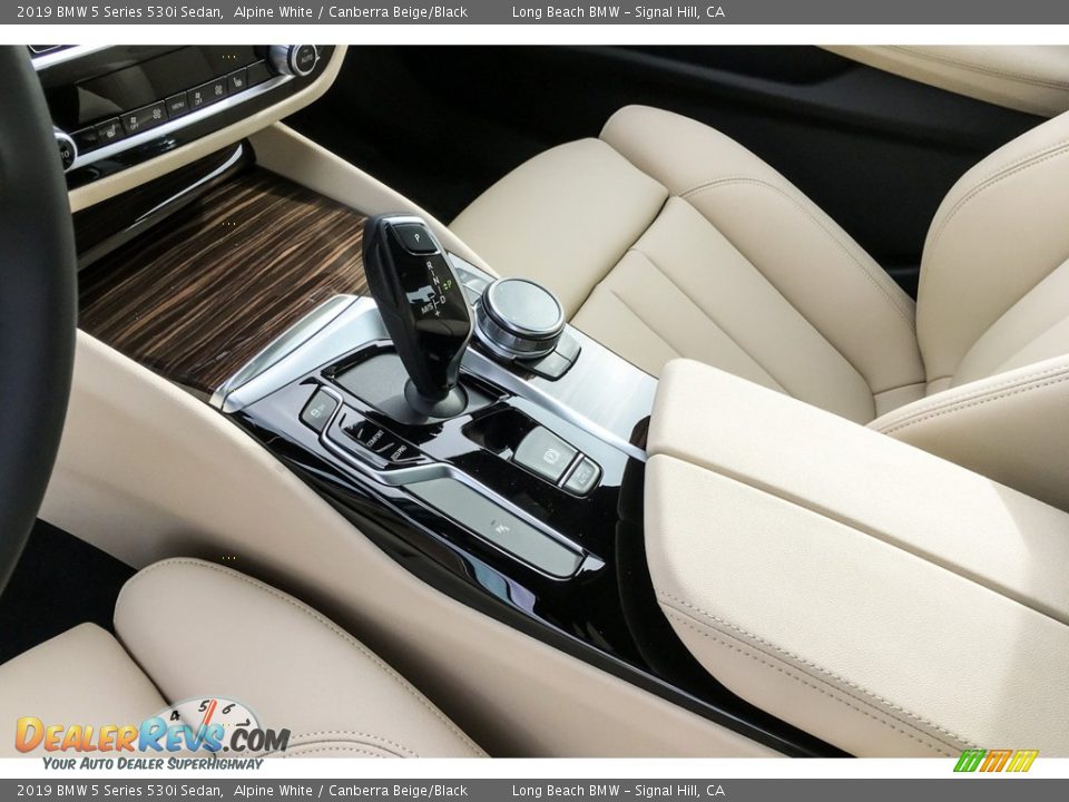 2019 BMW 5 Series 530i Sedan Alpine White / Canberra Beige/Black Photo #7