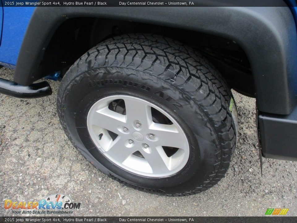 2015 Jeep Wrangler Sport 4x4 Hydro Blue Pearl / Black Photo #13