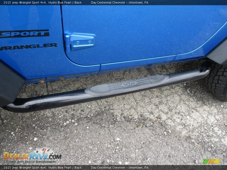 2015 Jeep Wrangler Sport 4x4 Hydro Blue Pearl / Black Photo #14