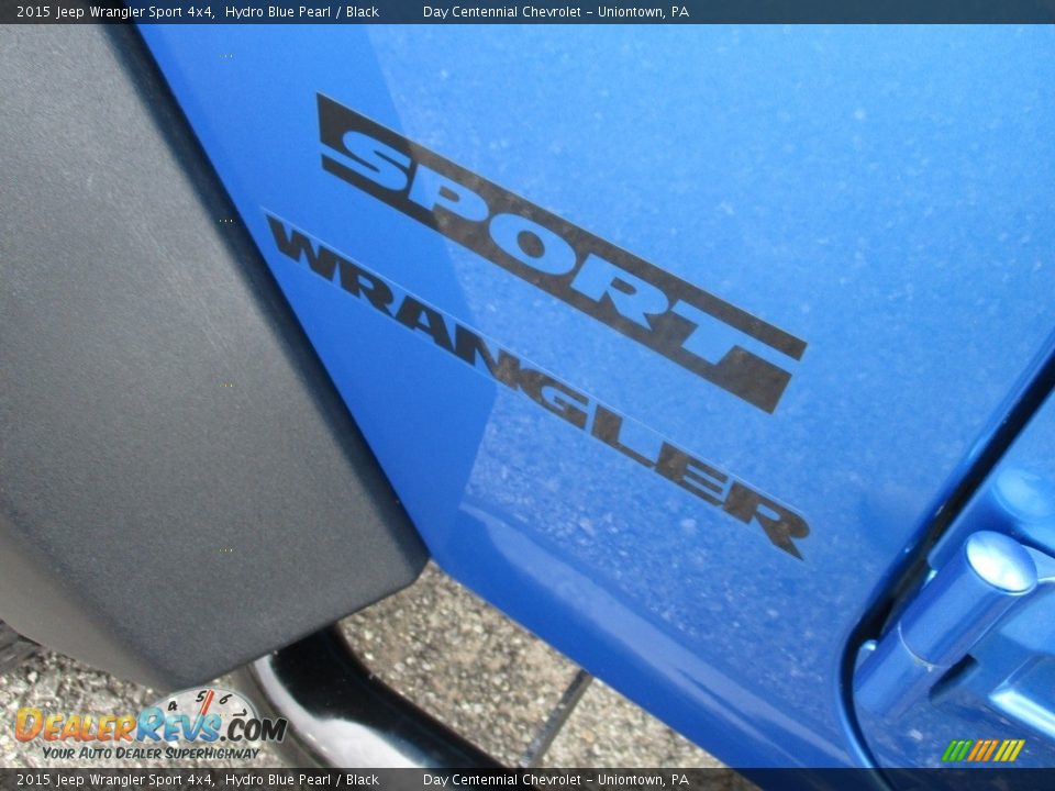 2015 Jeep Wrangler Sport 4x4 Hydro Blue Pearl / Black Photo #15