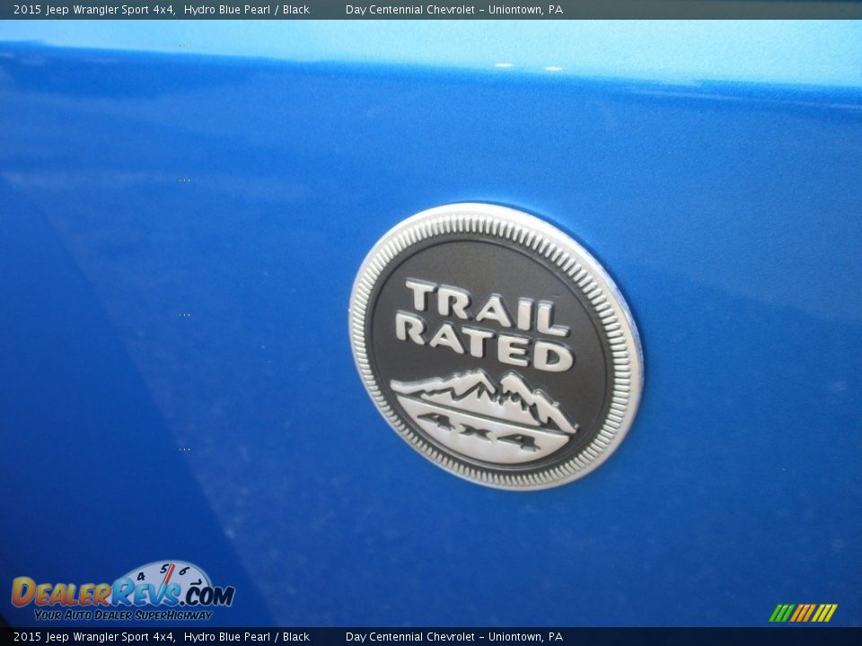 2015 Jeep Wrangler Sport 4x4 Hydro Blue Pearl / Black Photo #16