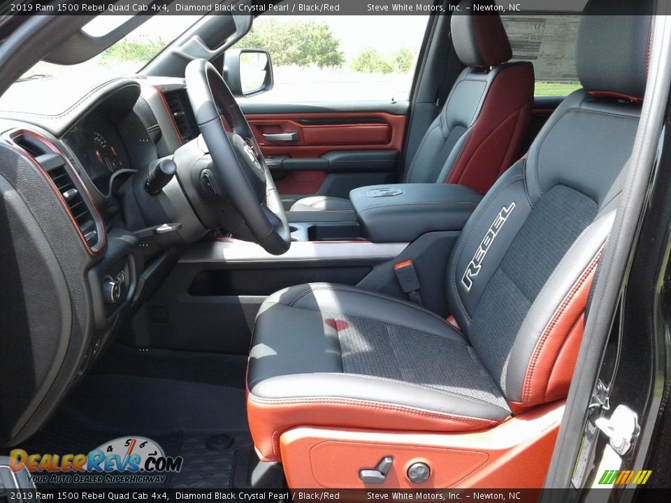 Front Seat of 2019 Ram 1500 Rebel Quad Cab 4x4 Photo #10